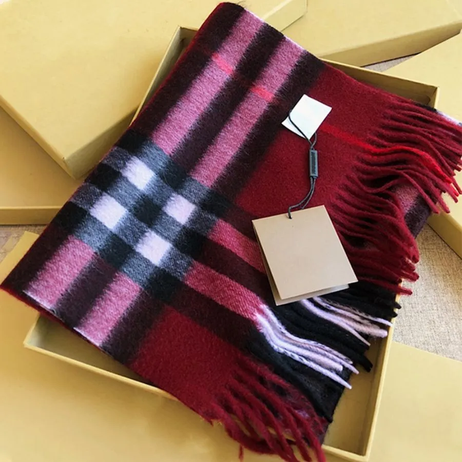 2023 Fashion Bandana Stripes Scarves Woman Brand Cashmere and Silk Scarfs for Women 9colors Only High-quality Scarf