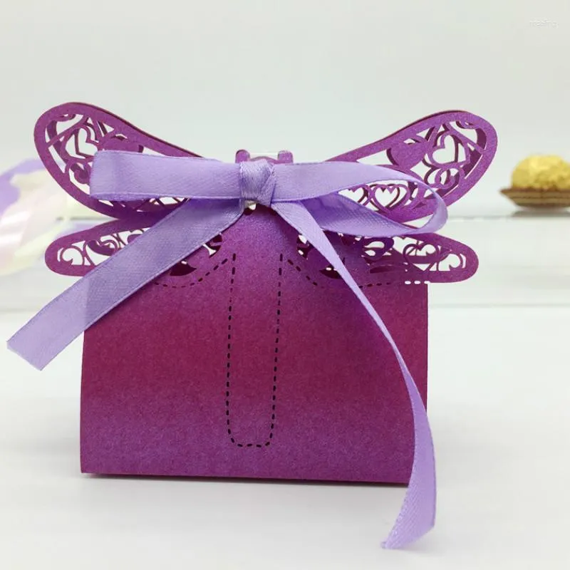 Gift Wrap 50 Pcs/pack Wedding Favors And Gifts Candy Boxes Lover Box Sweets Favor With Ribbon 8ZSH151