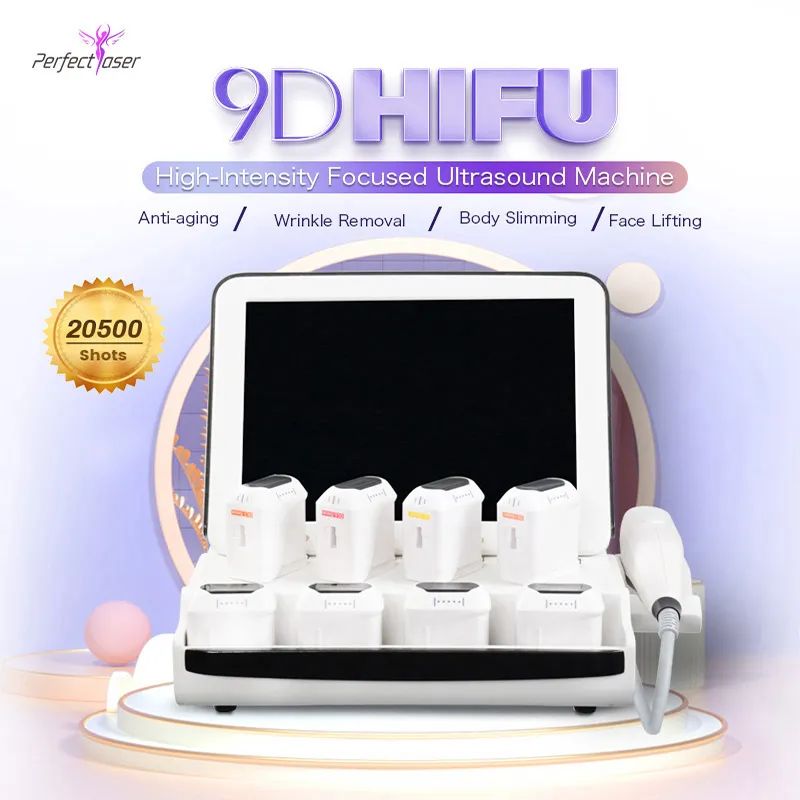 FDA Apprival Hifu Slimming Machine高強度焦点を絞った超音波超音波のフェイスリフティングボディシェーピングサロンスパ用アンチウィンクルビューティーデバイス