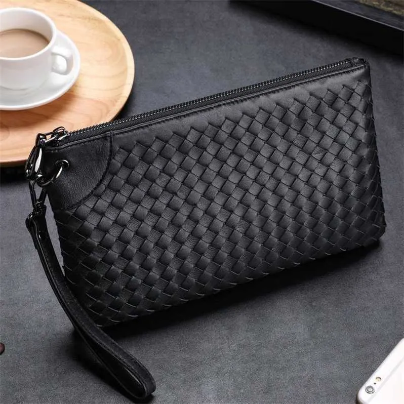 Handbag Briefcase Bvs Designer Bag Woven Knitting Knotted y with Logo Tote Genuine Leather Mens Woven Handbag 2023 New Fashion Casual Sheepskin Soft Envelope D2LE