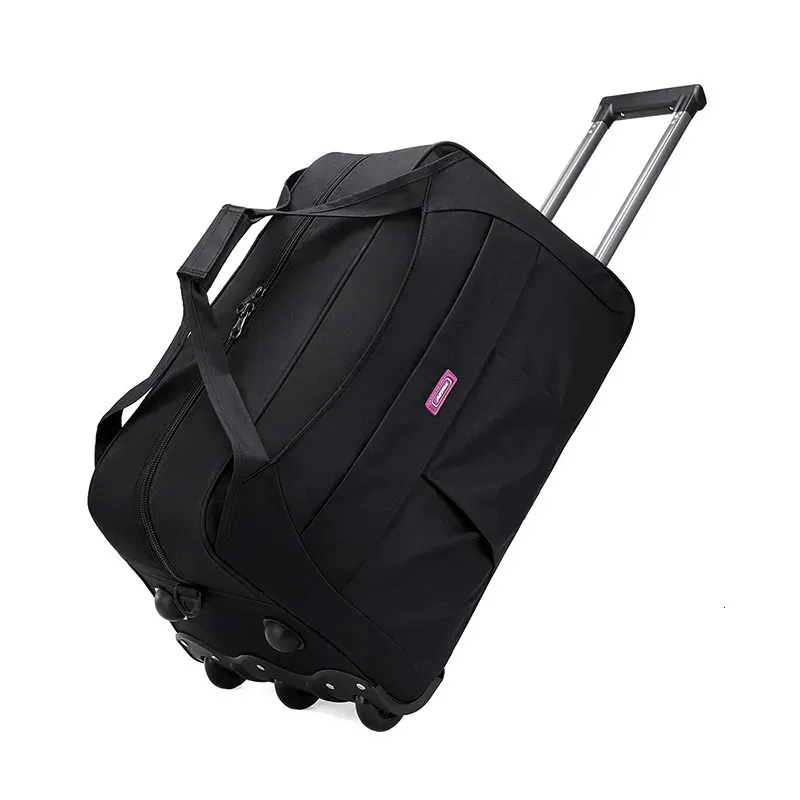 Torby wieczorowe duża walizka podróżna z kołami w torbie wózka Rolling Bagage Oxford Waterproof Wheiled Boarding 231011