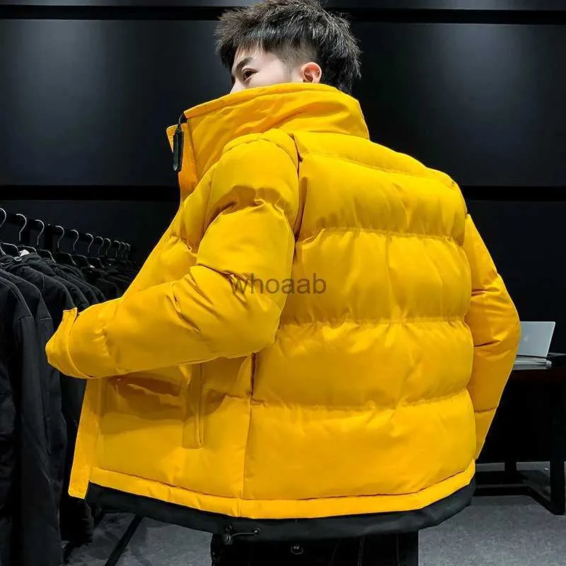 Men's Down Parkas 2023 New Winter Clothes Hot Sale Men's Cotton Jacket Thick Warm Down Short Casual Work Clothes YZ011 YQ231011