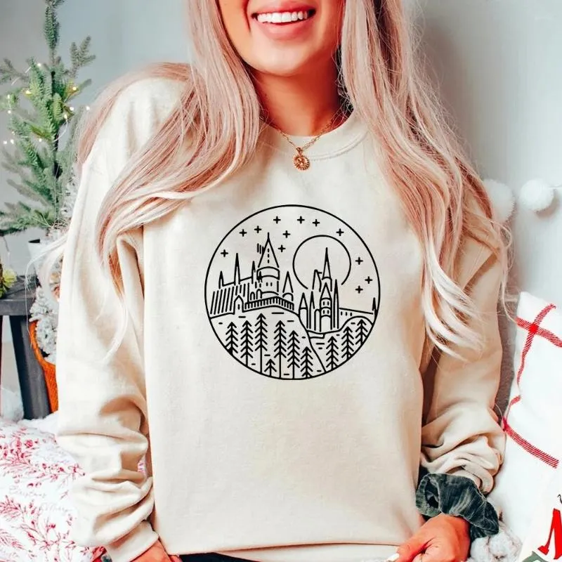 Sweats à capuche pour femmes Magic Movie HP Inspiré Magical Wizard World Sweatshirt Always 9 3/4 Shirt Funny School Jumper Family Trip Sweatshirts