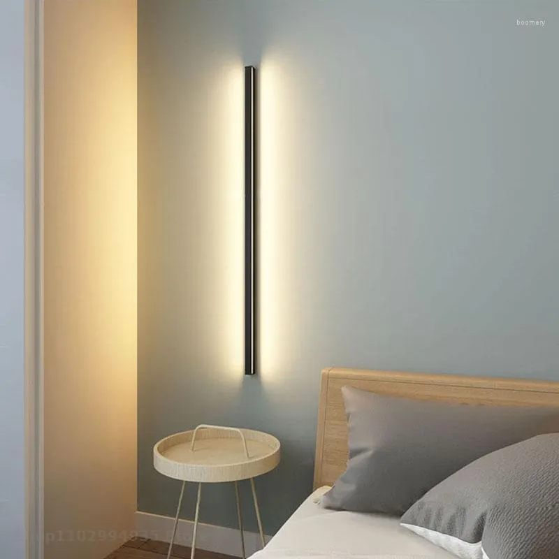 Lampada da parete a led moderna lunga casa camera da letto soggiorno cucina installazione sfondo apparecchio corridoio