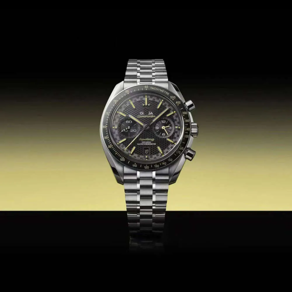 Omega Speedmaster Moonwatch Chronograph Luxury Men s Watch with Box High Quality Swiss Movement 42mm Black Dial Stainless Steel