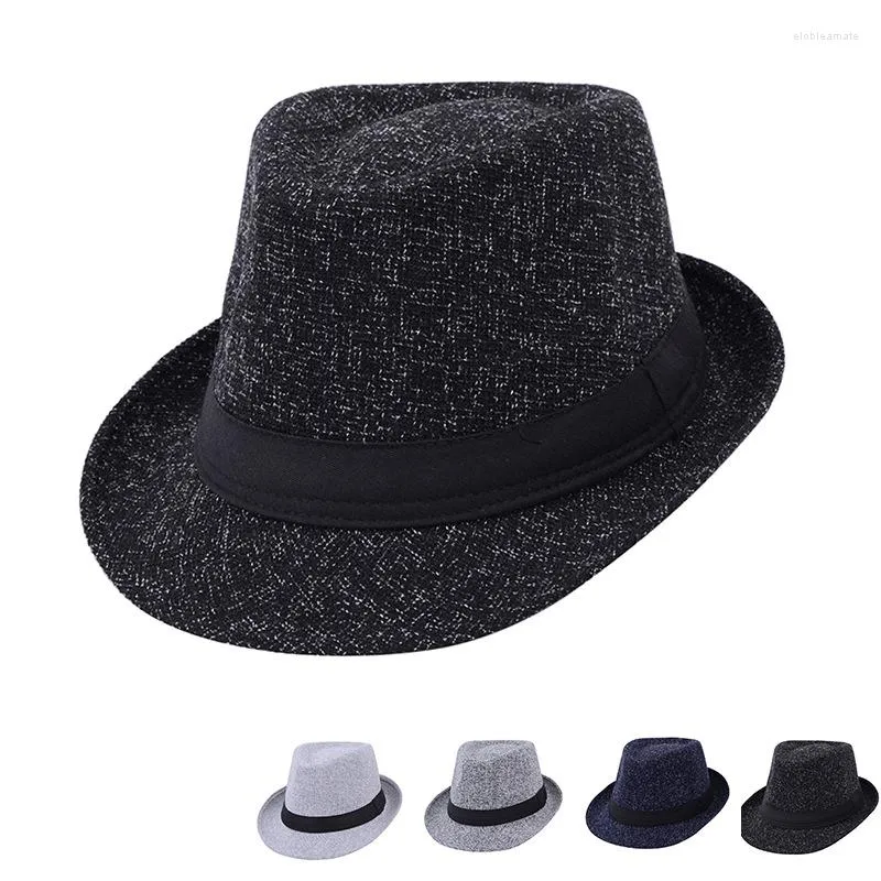 Berets 2023 Fedora Jazz Hut Männer Frauen Vintage Wolle Winter Gentleman Britischen Stil Outdoor Warme Kappe Pary Hüte Großhandel