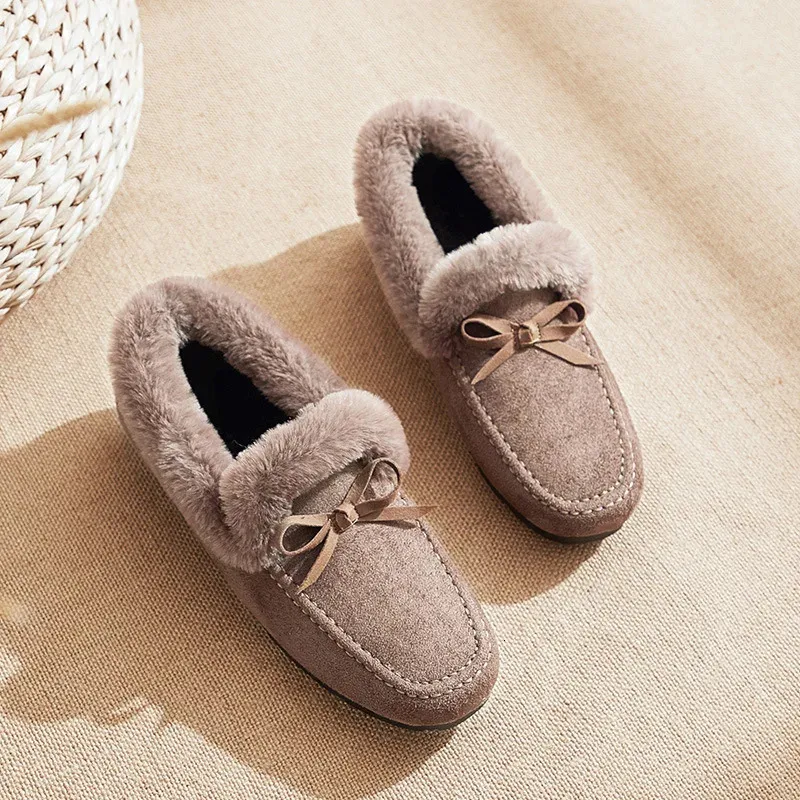 Fluffy loafers cheap womens