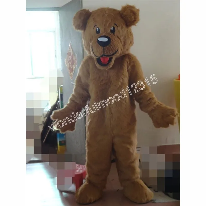 2024 Costumes de mascotte de lion marron de Noël Carnaval Hallowen Cadeaux Unisexe Adultes Jeux de fantaisie Tenue de vacances Publicité extérieure Costume Costume