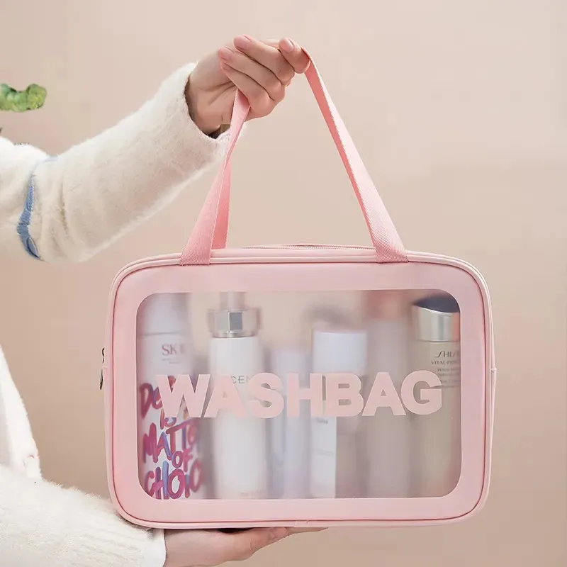 Bolsas al aire libre Nuevo bolso de maquillaje para chica al aire libre, bolso de cosméticos para mujer, organizador de artículos de tocador para mujer, estuche impermeable para maquillaje de moda para mujer 231011