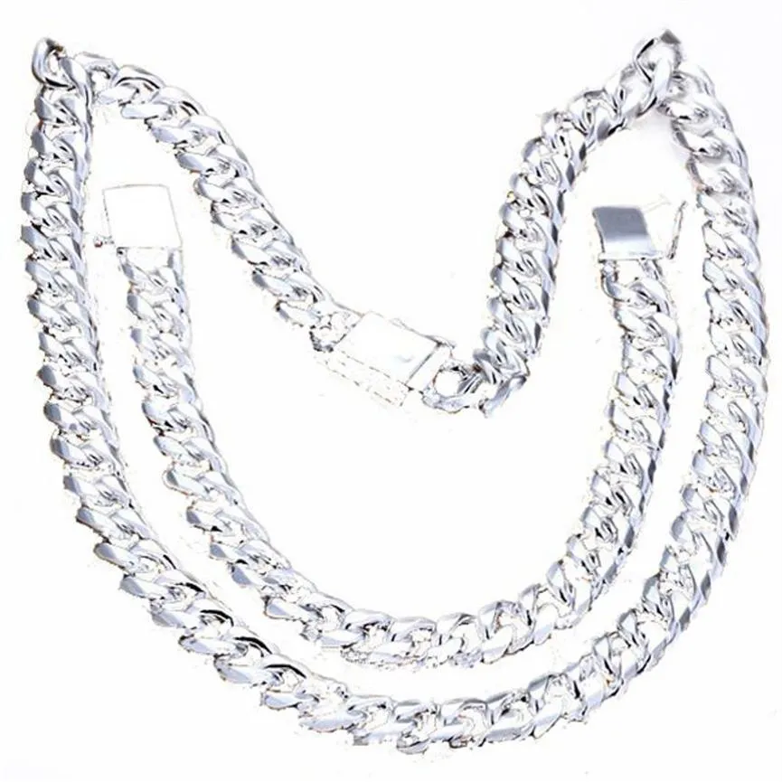Ensembles de bijoux pour hommes de haute qualité, colliers et Bracelets élégants en argent Sterling 925, chaîne Figaro 1 1, 247t