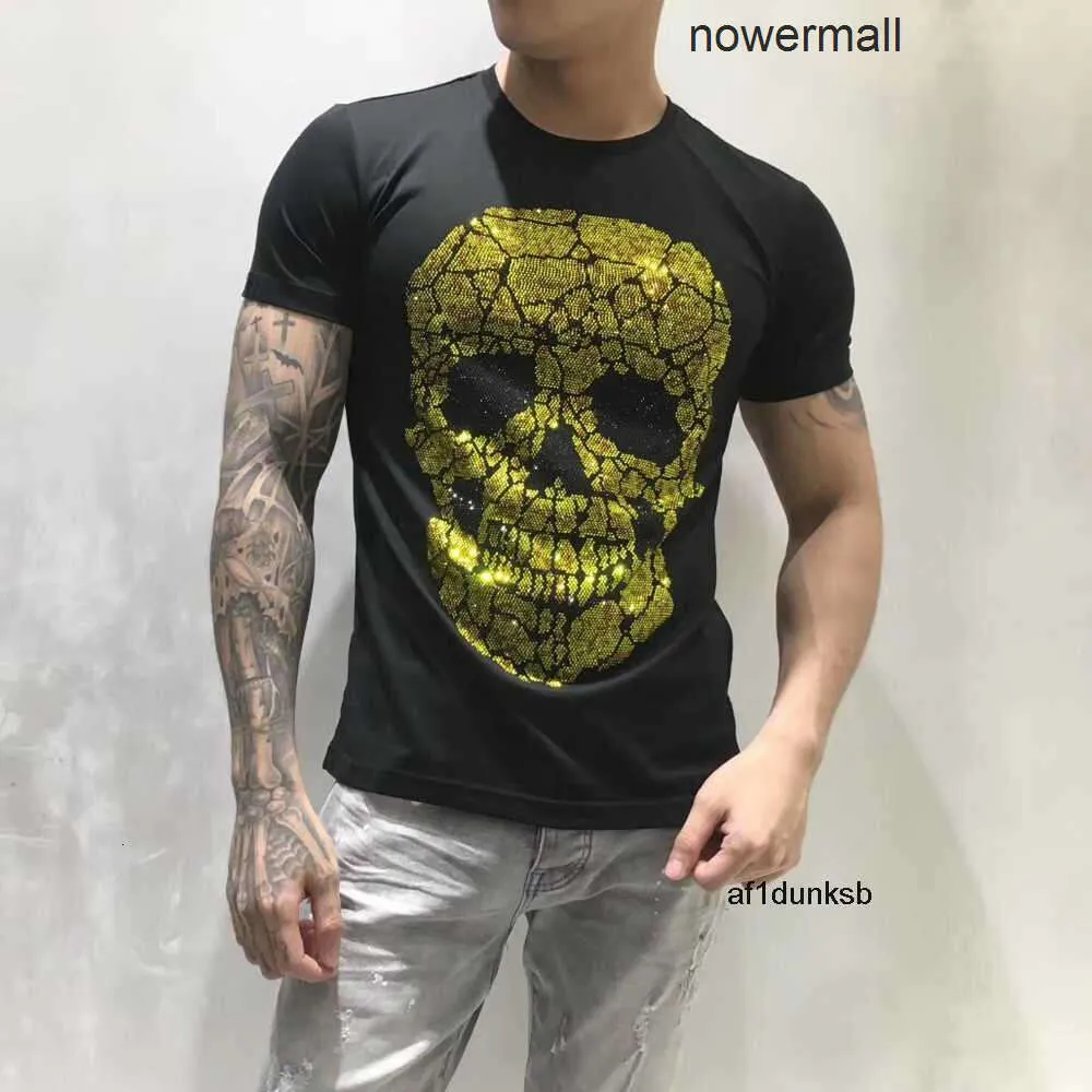 T Tshirts T-Shirt Hop Classical Plein PP Mens Designer High Philipps Brand Men's Quality Graphic pp Skull Printed Bling Hip Stone BEAR Casual Top Tees 117 07UT