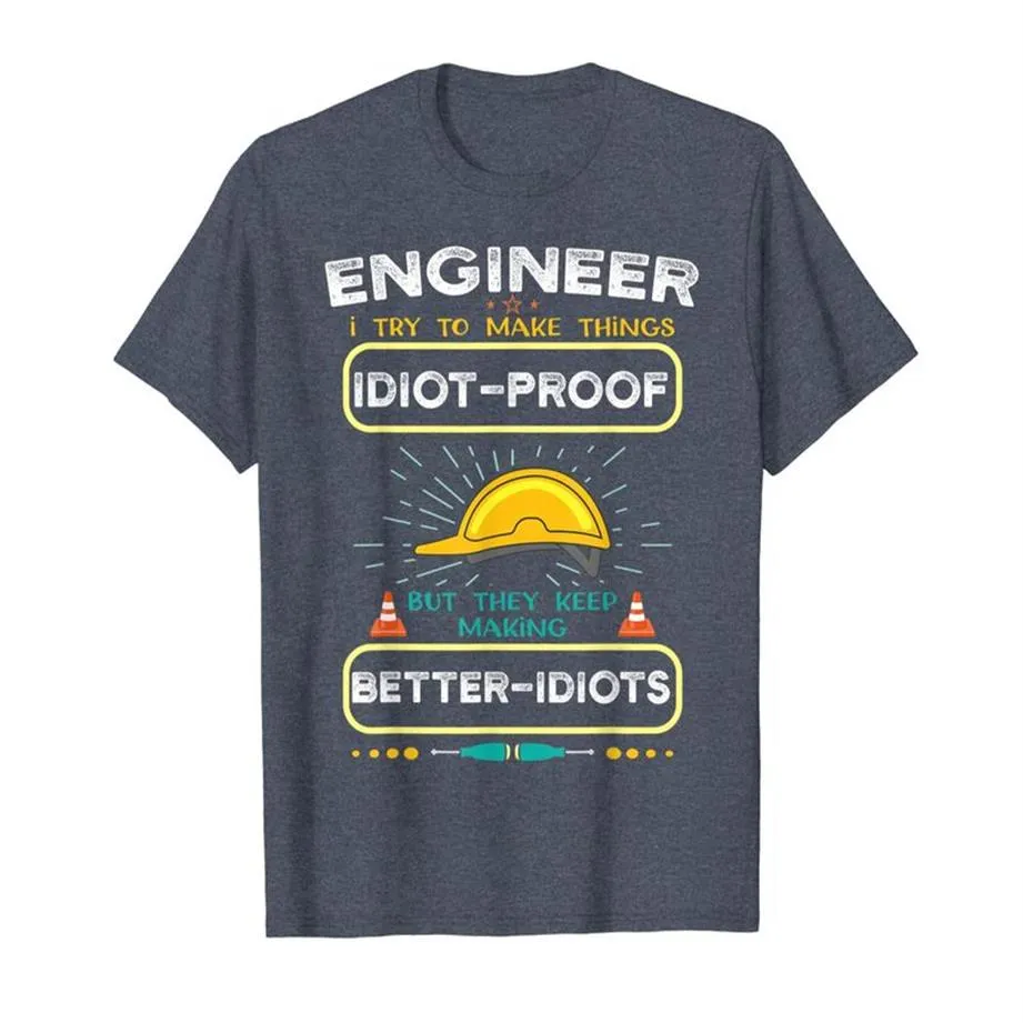 Staram się zrobić Idiot Dowód Funny Engineering T-Shirt321Z