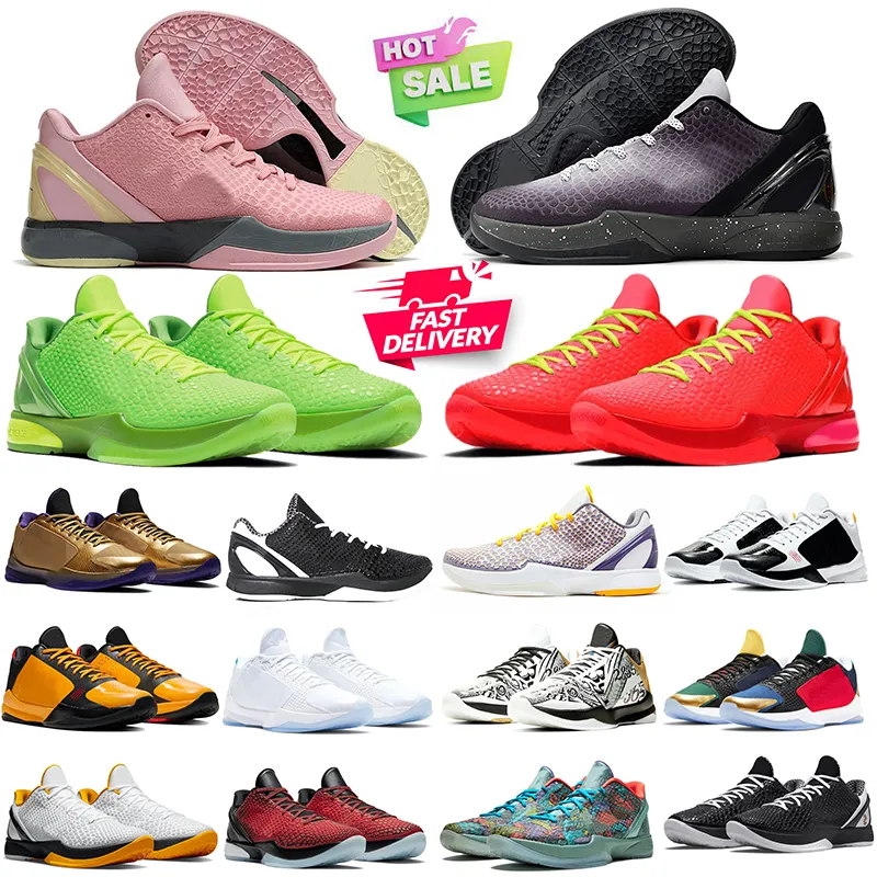 2024 Mamba 6s Basketball Shoes Grinch Men Protro Mambacita Think Pink
