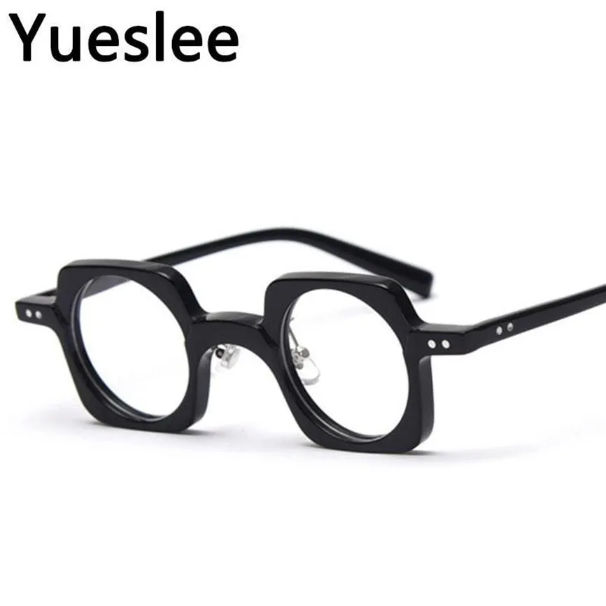 Support Custom Logo And Name Acetate Grade Glasses Frame Men Women Optical Fashion Computer Eyeglasses Retro Round Sunglasses Fram246S