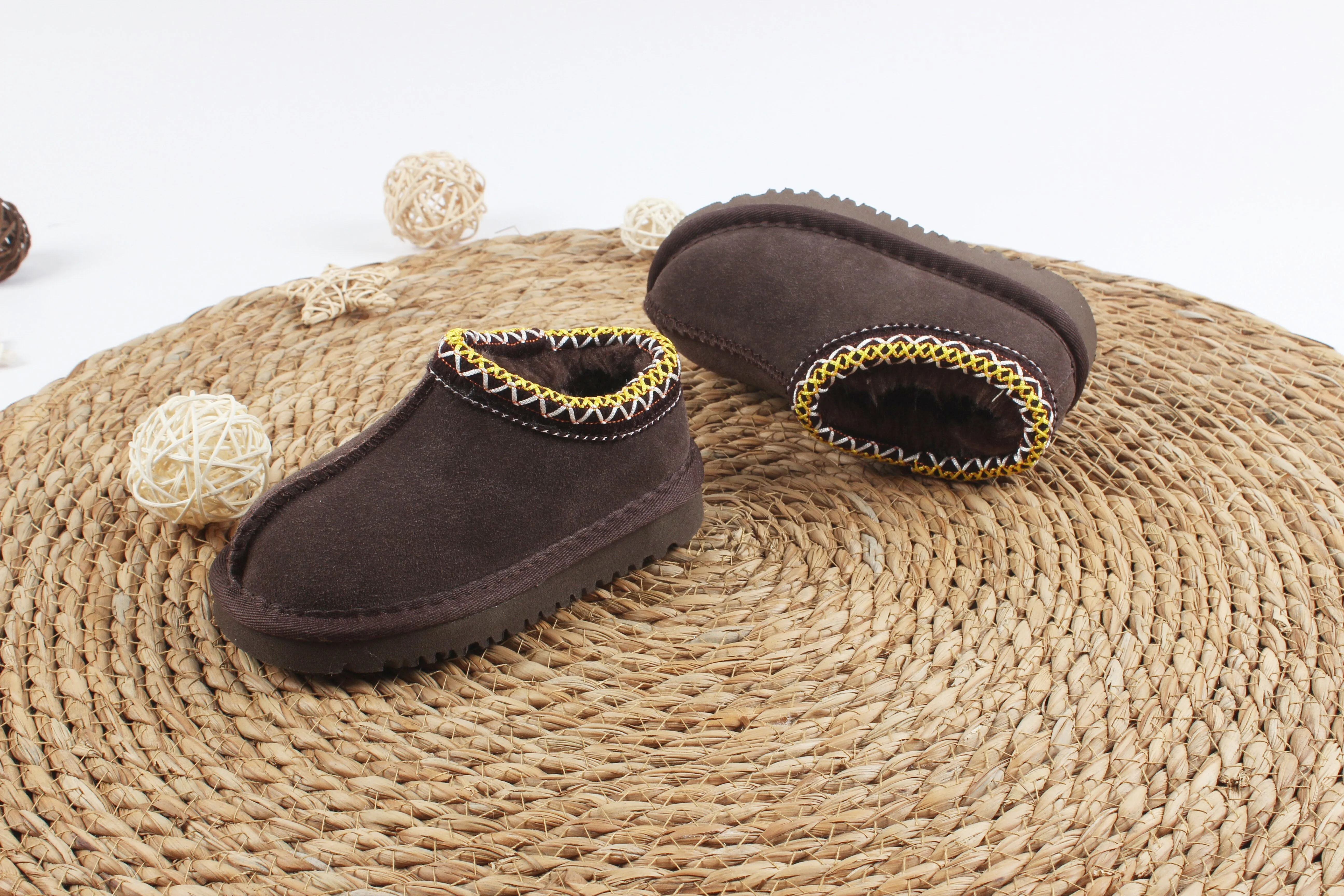Tasman Slippers Toddler Plush Slide Australia Snow Children Shoes Winter Kids Boots Classic Mini Boot Baby Fur Booty_voghion.com