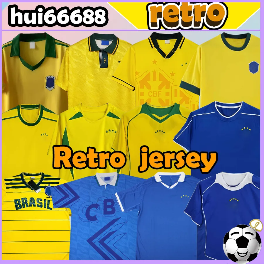 1970 2018 Retro Soccer Jerseys R. Carlos 1970 7884 91 92 93 98 2002 04 06 10 18 Brazils Ronaldinho Rivaldo Adriano bebeto zico bebeto pele män fotbollsskjorta