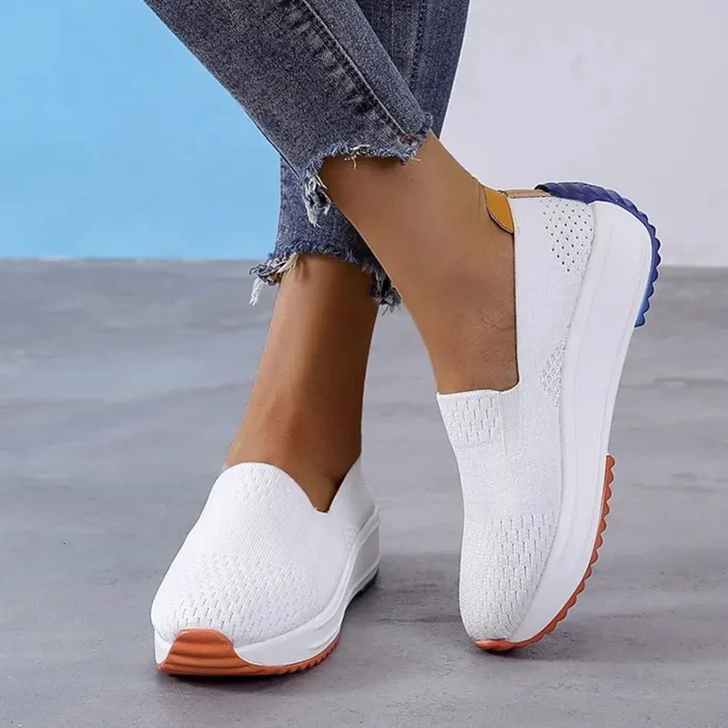 SURES BUT BUTS Fashion Women Flats Slip on siath Woman Light Sneakers Spring Autumn Mejczyki Femme Basket 231010