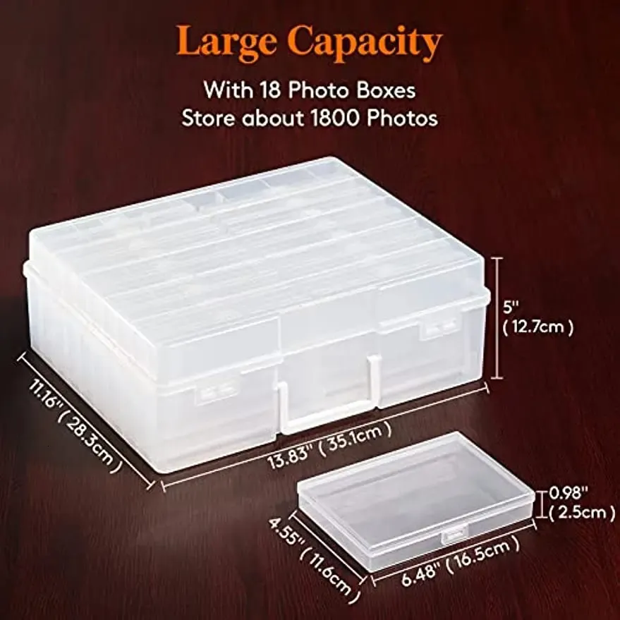 4X6 Photo Storage Box Seed Storage Organizer Craft Storage Box