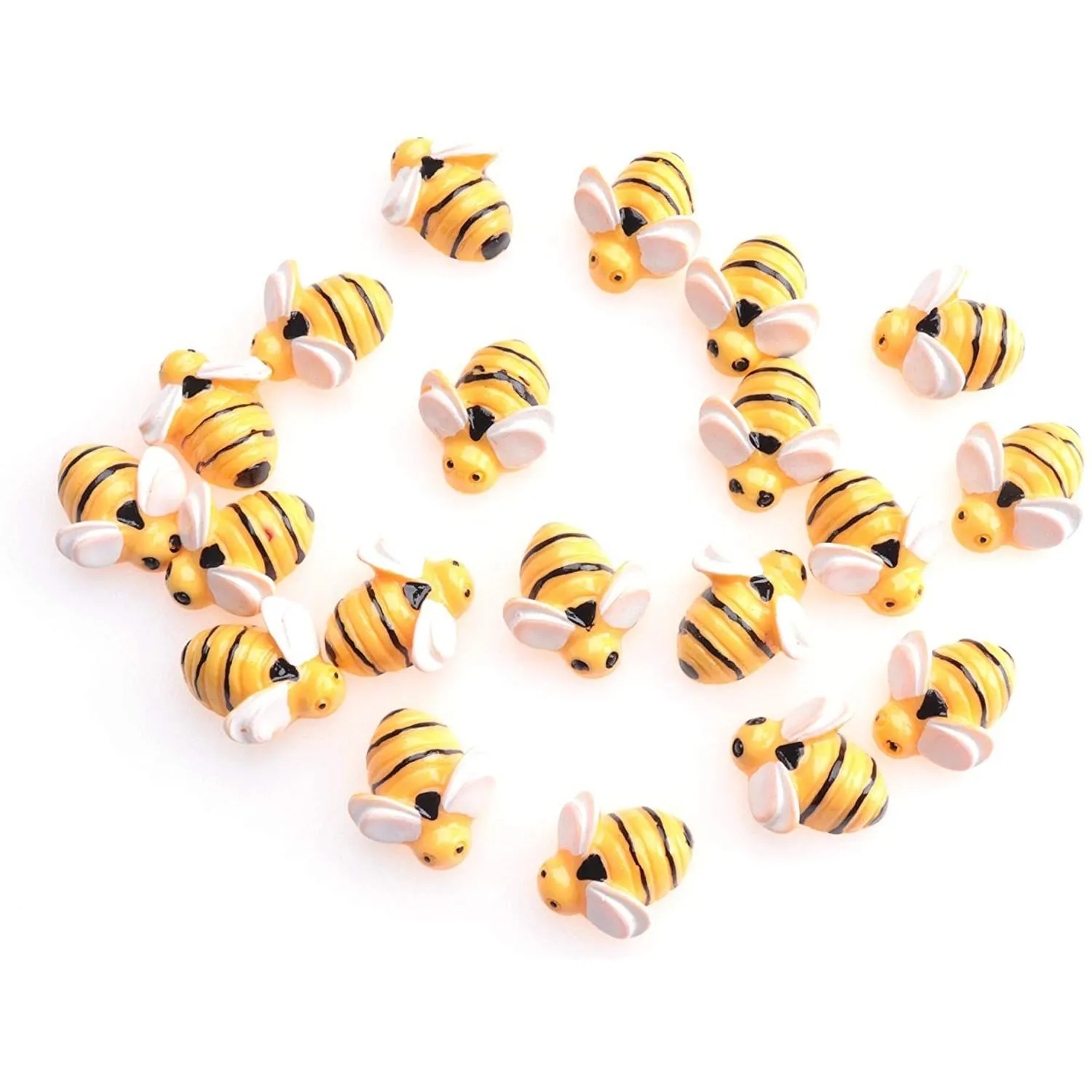 Hobbygereedschappen Mini Bijenornamenten Tiny Hars Diy Plaksteen Versiering Bumble Voor Haar Clip Craft Art Project Huis Tuin Decoratie Jood Dhked