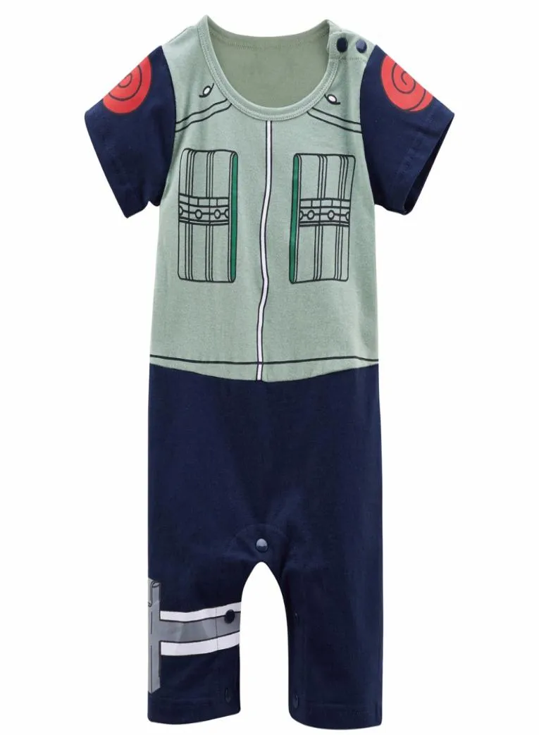 Disfraz divertido de Kakashi para bebé, mono de Cosplay para fiesta infantil, mono de algodón con dibujos animados para niño, Cosplay de Halloween Cos8844549