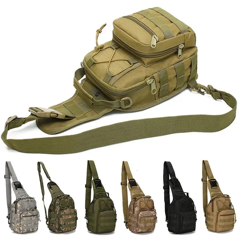 Military Tactical Sling Chest Bag For Outdoor Sports, Travel, Hiking