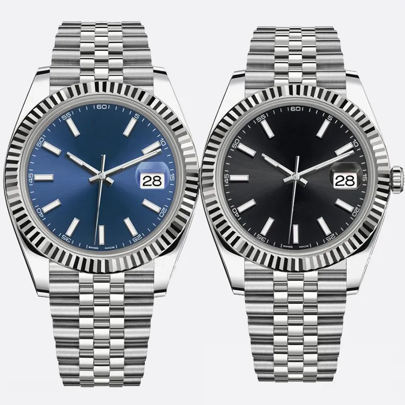 8215Upgraded movement Mens Automatic Mechanical Watches 36mm 41MM Full Stainless steel Luminous Waterproof blue Women Watch Couples Style Classic Wristwatches