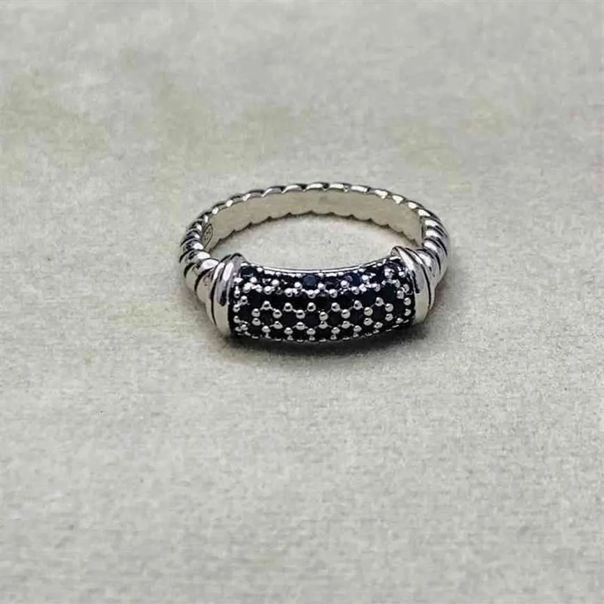 패션 보석 디자이너 다이아몬드 검은 흰색 반지 반지 다이아몬드 여성 남성 고품질 플래티넘 도금 266n
