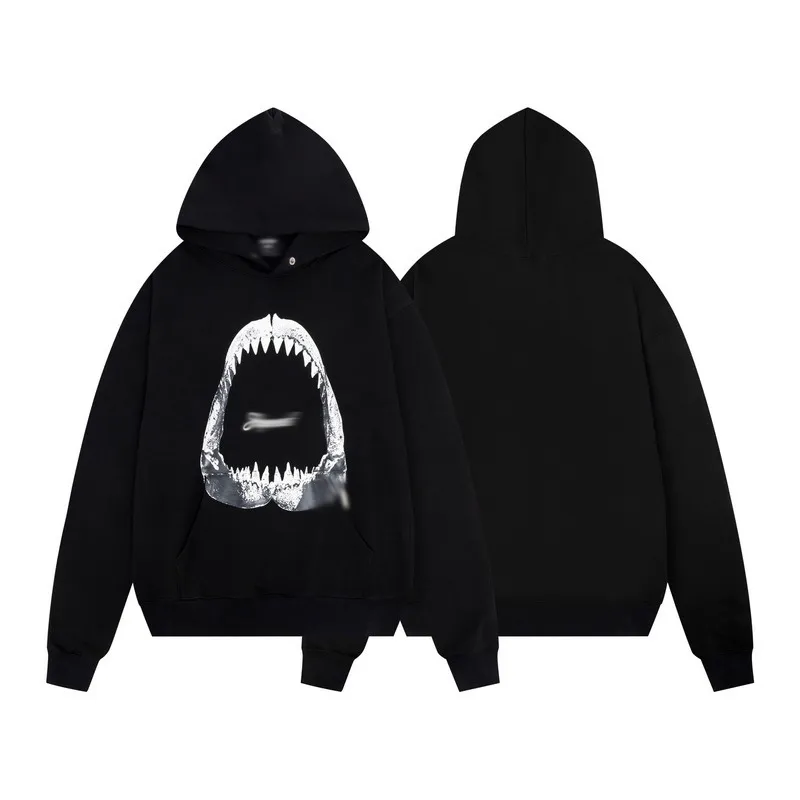 Män designer hoodies 400 g tungvikt mäns pullover hoodie bomull casual långärmad huvtröja med fickan med fickan