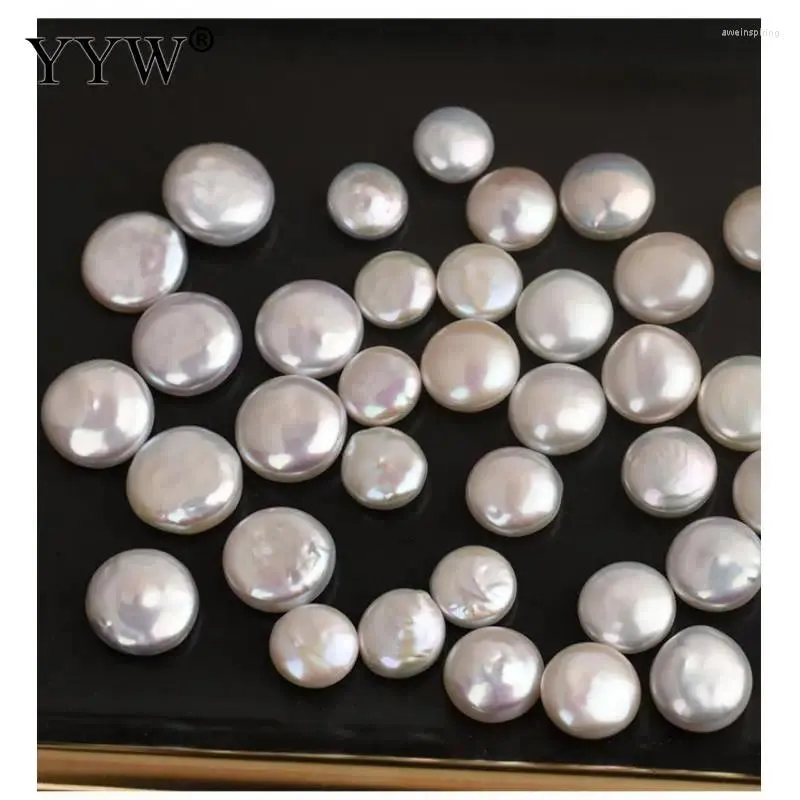 Beads Natural Freshwater Pearl Loose Baroque Non-Porous Round For Diy Necklace Bracelet Jewelry Accessories