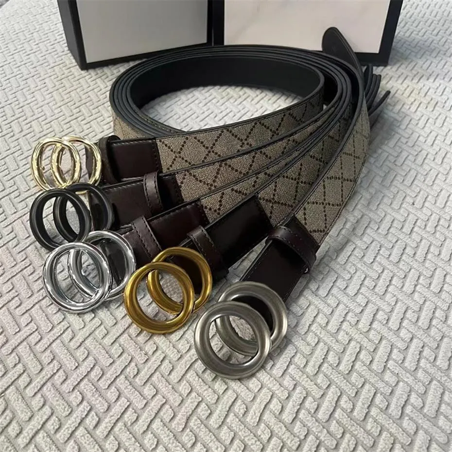 Cinturón de diseñador Cinturones de cuero genuino con manchas para hombre mujer Retro Clásico 5 Opciones de hebilla suave automática Correa para jeans 3 8 cm Wid199U