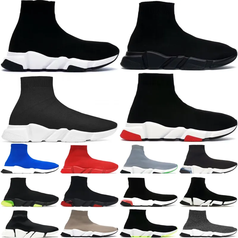 Designer Socks Casual Shoes Män kvinnor Triple Black White Mens Walking Platform Jogging Vandring Sneakers Trainers Outdoor Sports Speed ​​Trainer Storlek 36-45