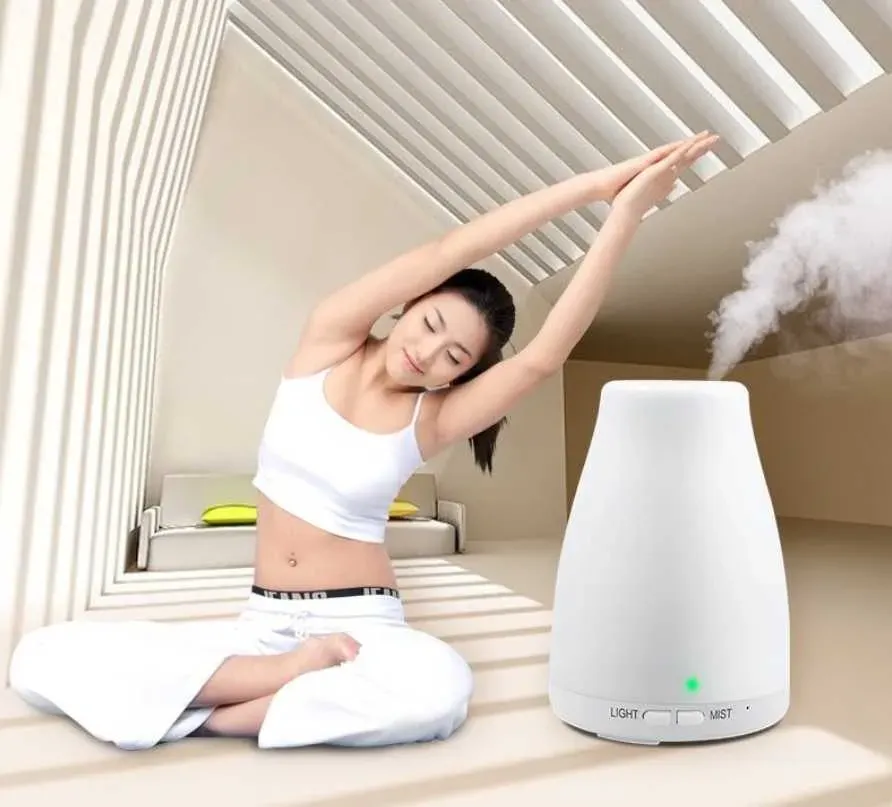 Drop Ship 100ML LED Humidifier Air Electric Aromatherapy  Oil Aroma Diffuser For Home Office