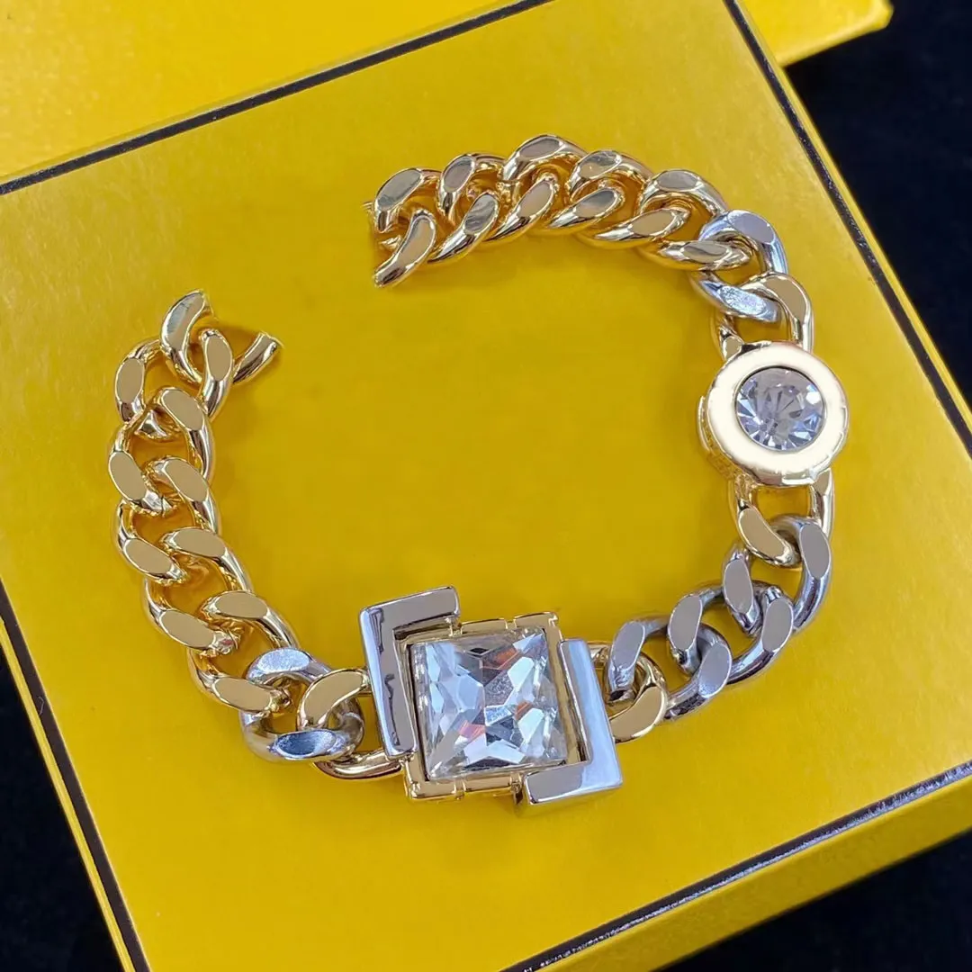 Large Rhine Titanium Cuba Bracelet Designer Luxury Quick Fashion Bracelet Valentine's Day Wedding Gift Jewelry
