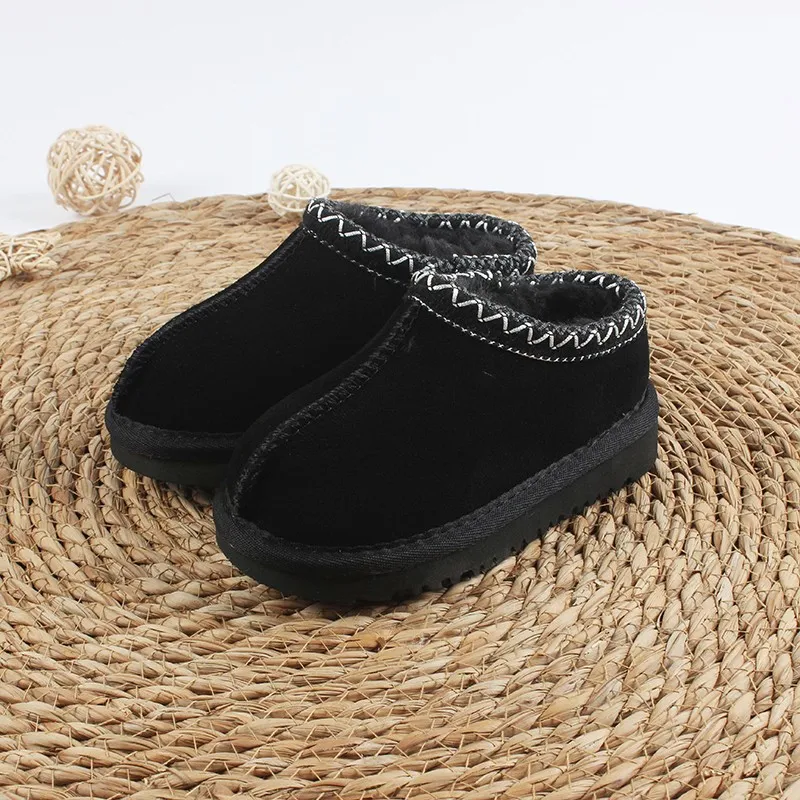 Tasman Slippers Toddler Plush Slide Australia Snow Children Shoes Winter Kids Boots Classic Mini Boot Baby Fur Booty_voghion.com