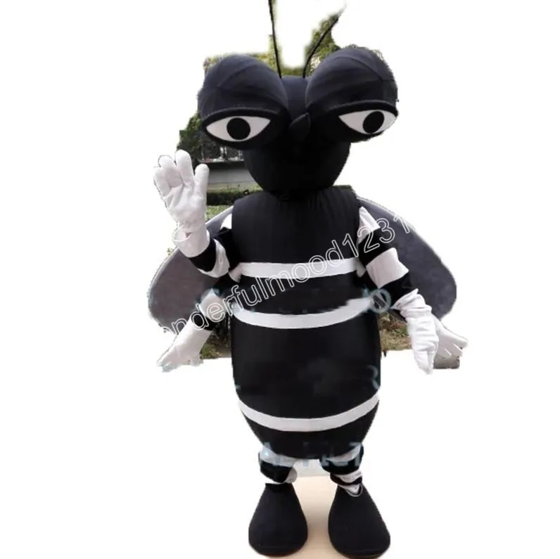 2024 Costumes de mascotte de moustiques de Noël Carnaval Hallowen Cadeaux Unisexe Adultes Jeux de fantaisie Tenue de vacances Publicité extérieure Costume Costume