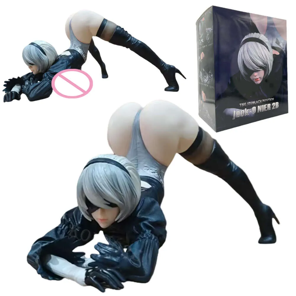 Maskottchen Kostüme 16cm Nier:automata Sexy Girl Anime Figur Yorha No.2 Typ B Action Figur Nier Yorha 2b Figur Erwachsene Sammlerstück Modell Puppe Spielzeug