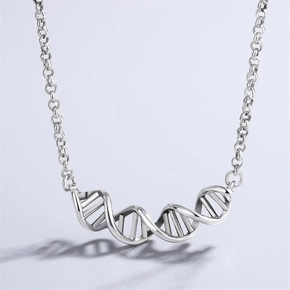 Chaînes Ventfille 925 Sterling Silver DNA Ed Spiral Collier pour femmes Personnalité Cadeaux de fête à la mode Bijoux 2021 Drop273z