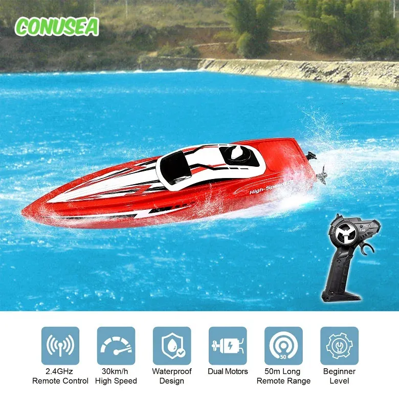 Yacht Mini Speed Boat For Kids Remote Control Speed Boat: High