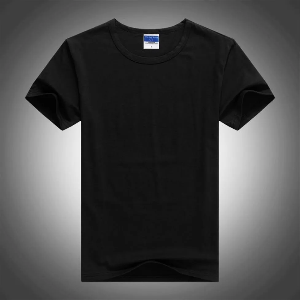 China Fabriek Hele T-shirt 2022 Zomer 100% Katoen Blanco T-shirts Stedelijke Plain Mannen Tee Shirts Voor Printing226M