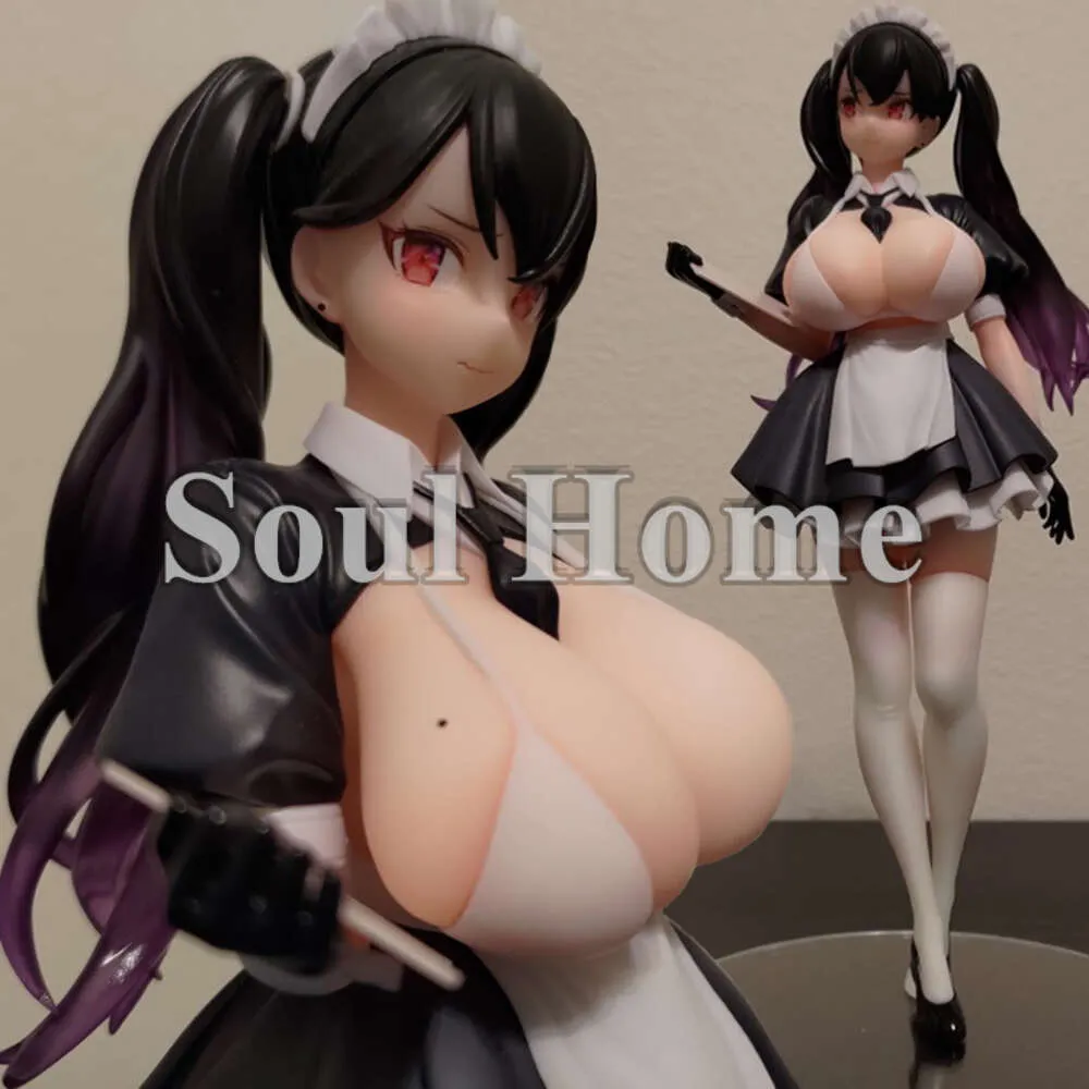 Costumi mascotte 26,5 cm Anime B'full Kou Jikyuu Maid Cafe Ten'in-san 1/6 Sexy Girl Pvc Action Figure Hentai Modello da collezione Doll Toys Regalo