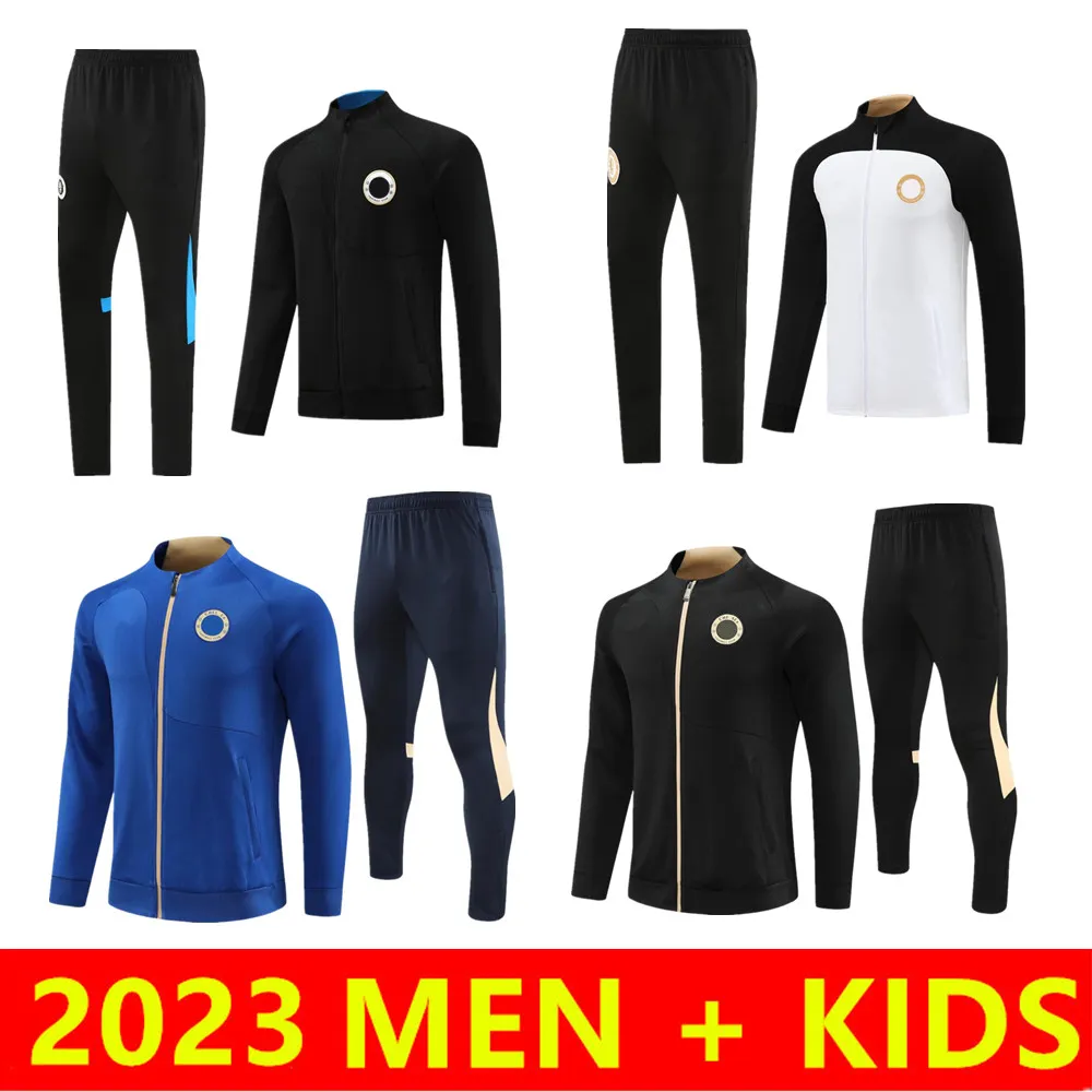 Mens Kids 23/24 Football Tracksuit Pre Match Jacket Werner Enzo Mudryk Strike Drill 축구 훈련복 2023 2024 조깅 Futbol Chandal