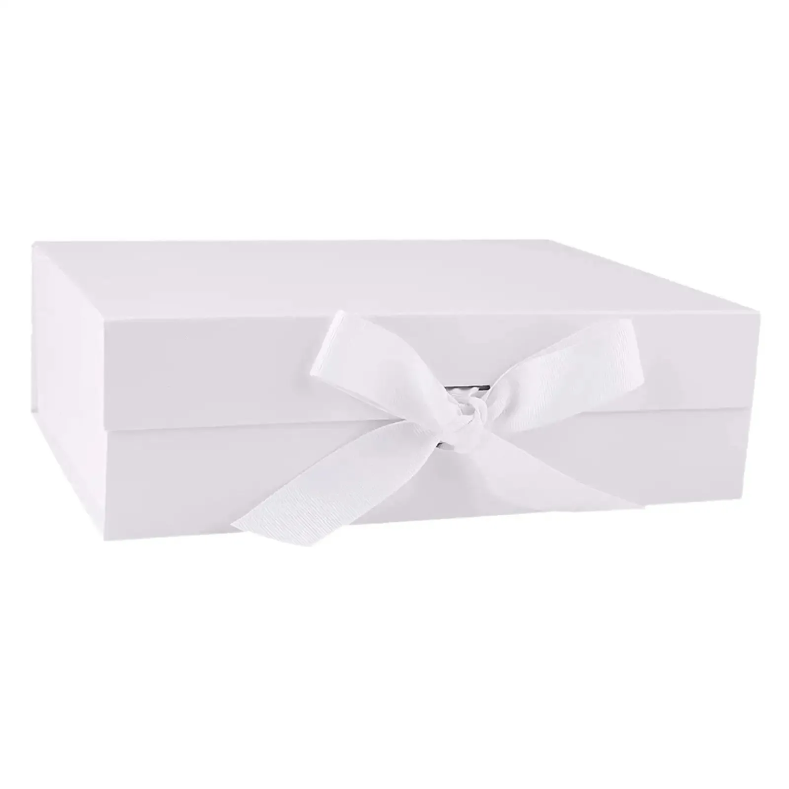 Gift Box with Ribbon Closure Gift Packaging Box for Birthday Party