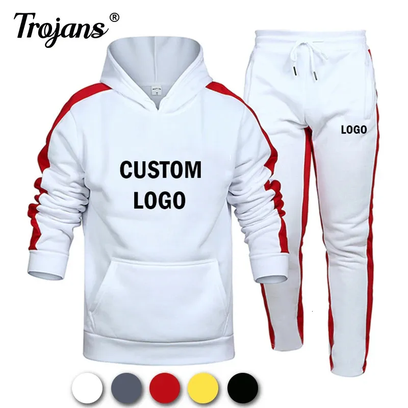 Men s Hoodies Sweatshirts Custom Winter Men s Sets HoodiePants Two Pieces Casual Tracksuit Male Sportswear Gym Jogging Plus Size S 6XL SweatSuit