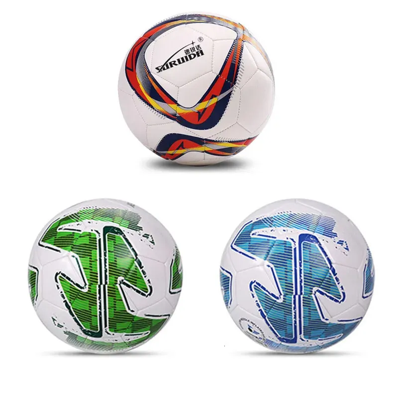 ボール最新のサッカーボール標準サイズ5および4マシンステッチPUフットボール屋内屋外芝生マッチスポーツトレーニング231011