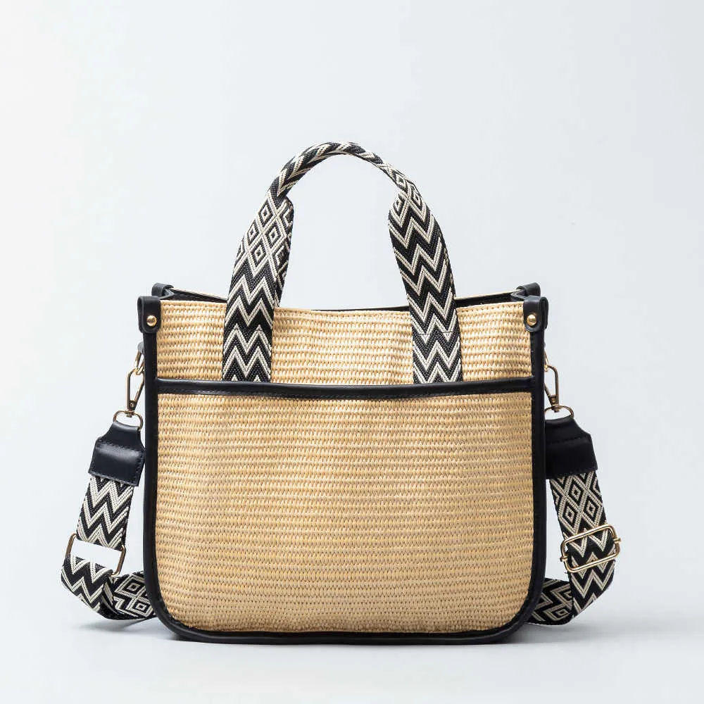 ENSPT Handwoven Tote Bag Commuter Handheld Shoulder Bag Small Design PP Straw Woven Bag For Women From 35 69 DHgate