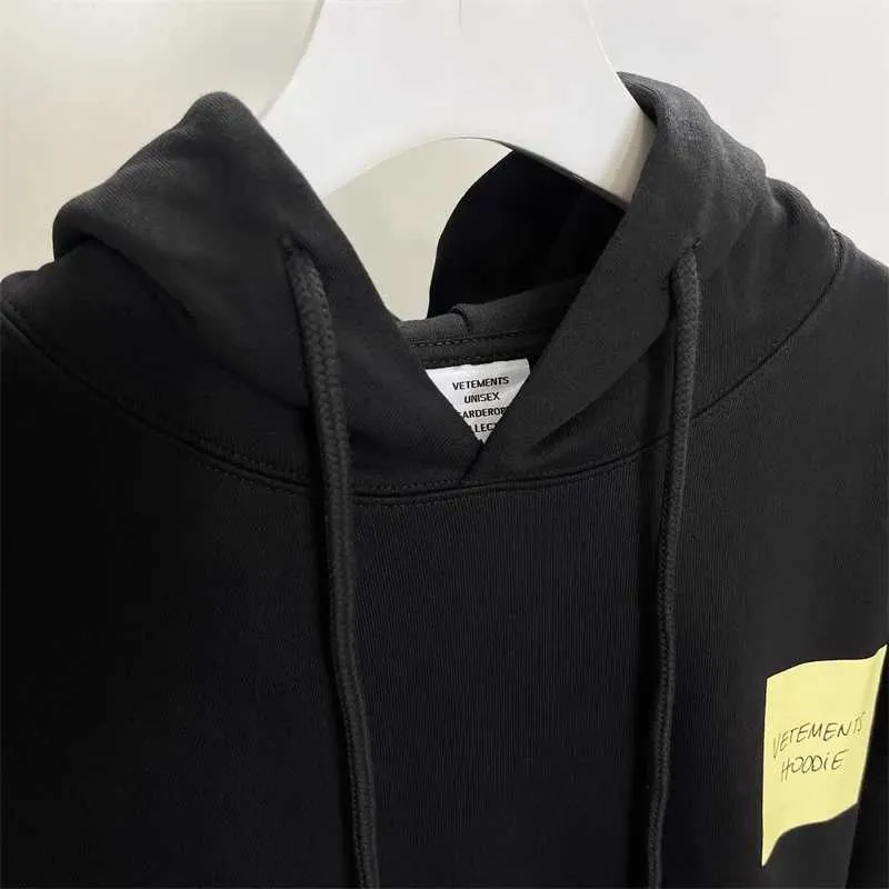 VETEMENTS POLIZEI Printed Hoodie For Men And Women Oversized VETEMENTS POLIZEI Printed Hoodie For Men And Women Oversized