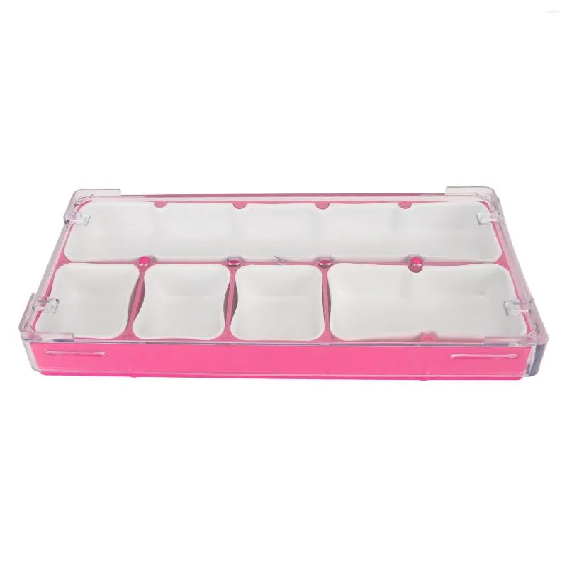 Portable Watch Storage Box With 5 Compartments, Dustproof And
