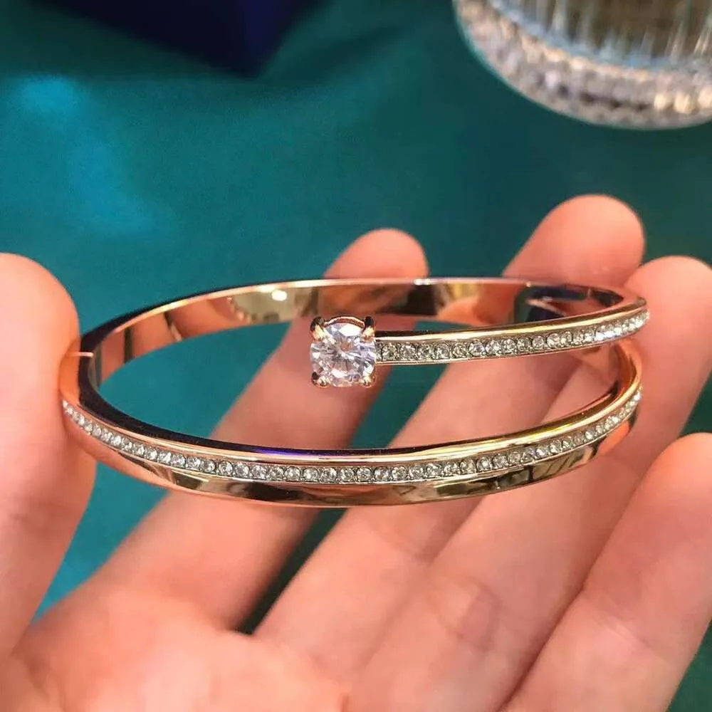 Swarovski double loop bracelet deals