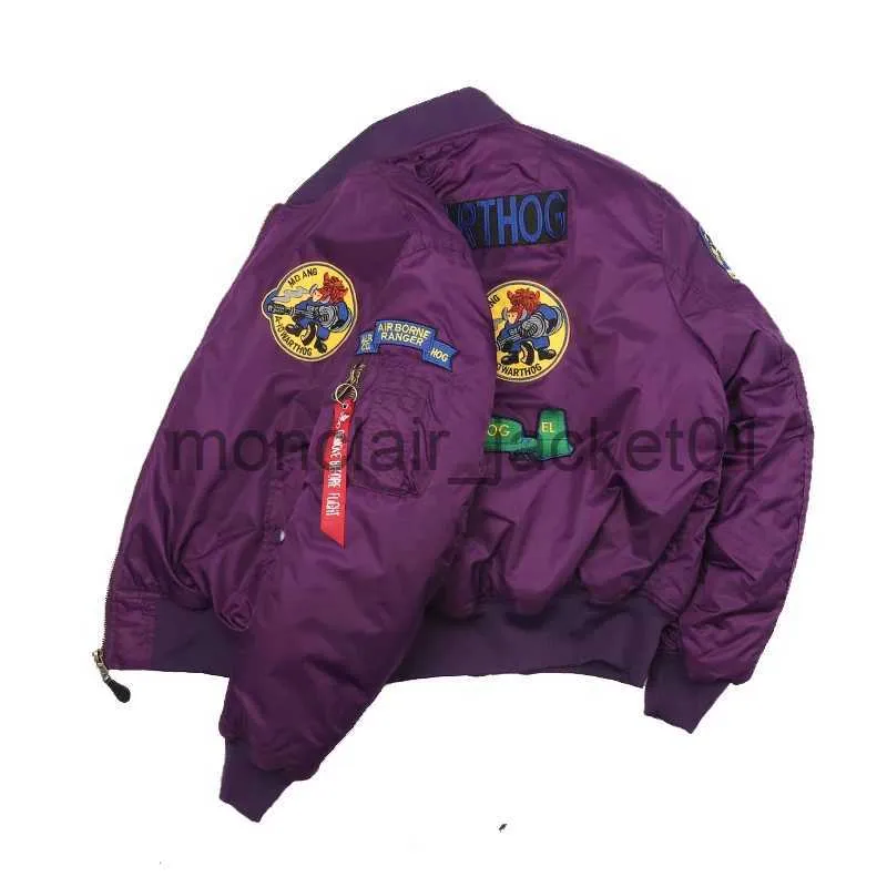 Mens Vintage Bomber Jacket - US Air Force Inspired Down