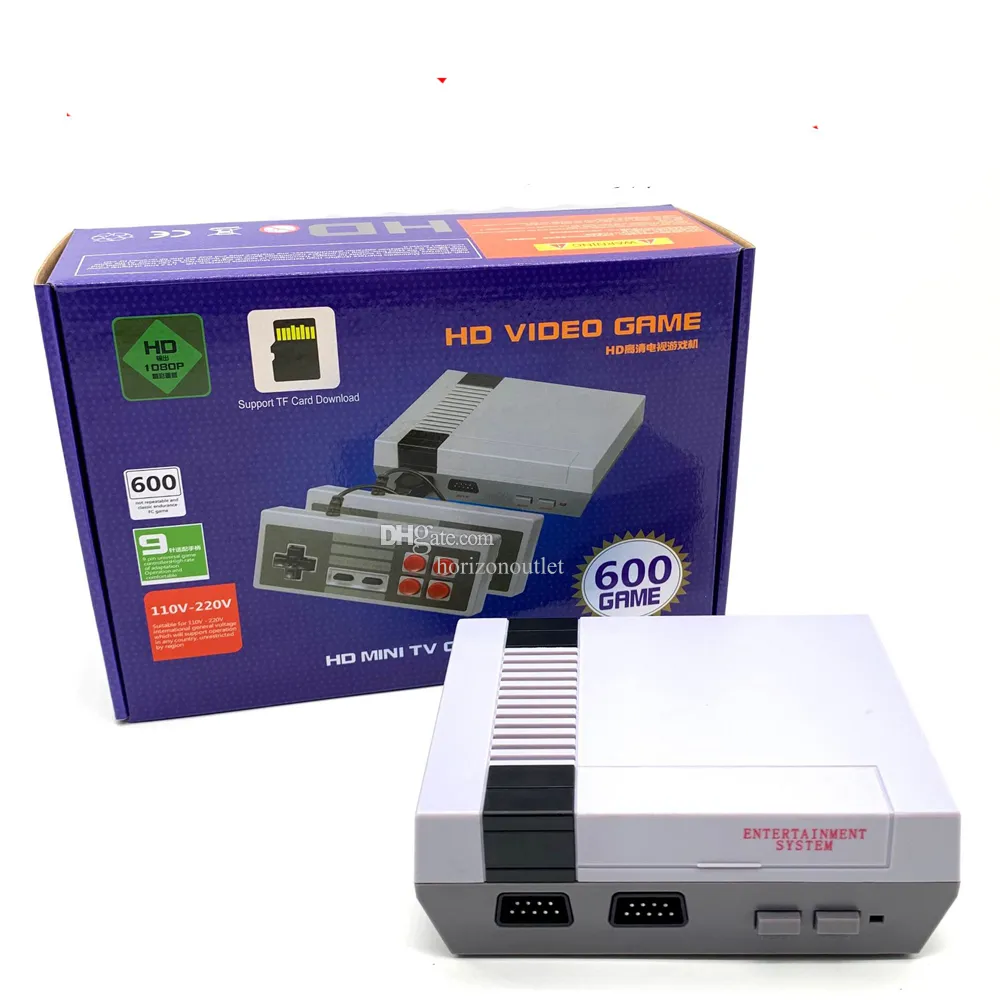 Super Mini Retro HDMI Game Console Classic Dual Controllers Video Game Players Built in 600 Retro Games